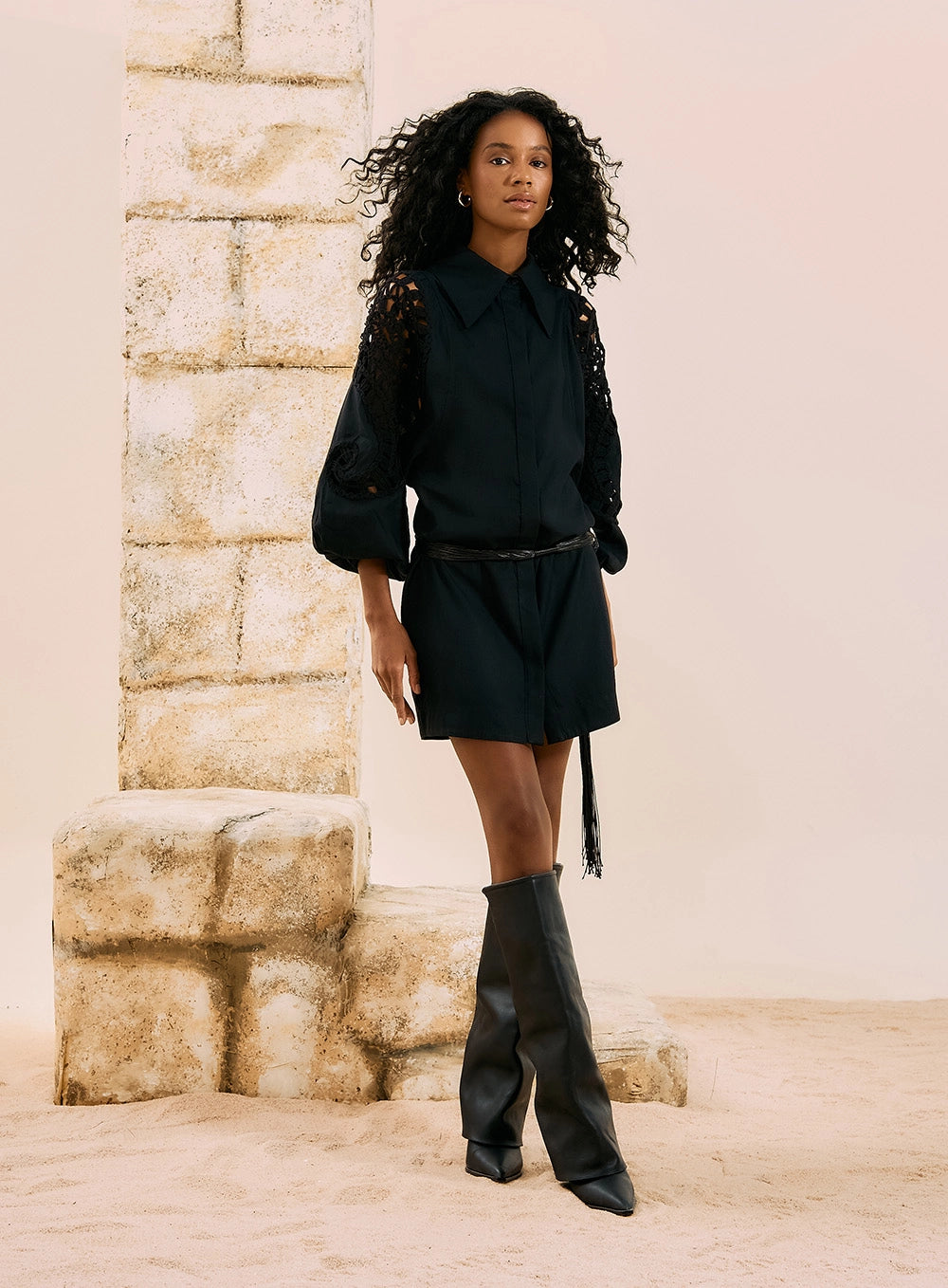 Vestido Quimista Bordado