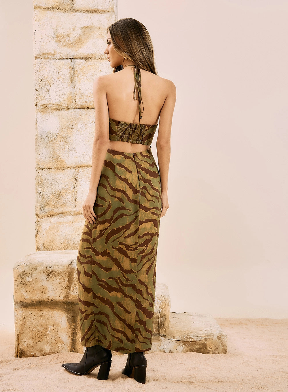Vestido largo Estampado