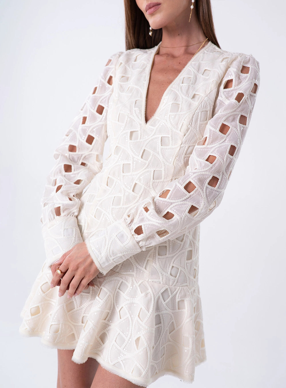 Vestido Corto Babado