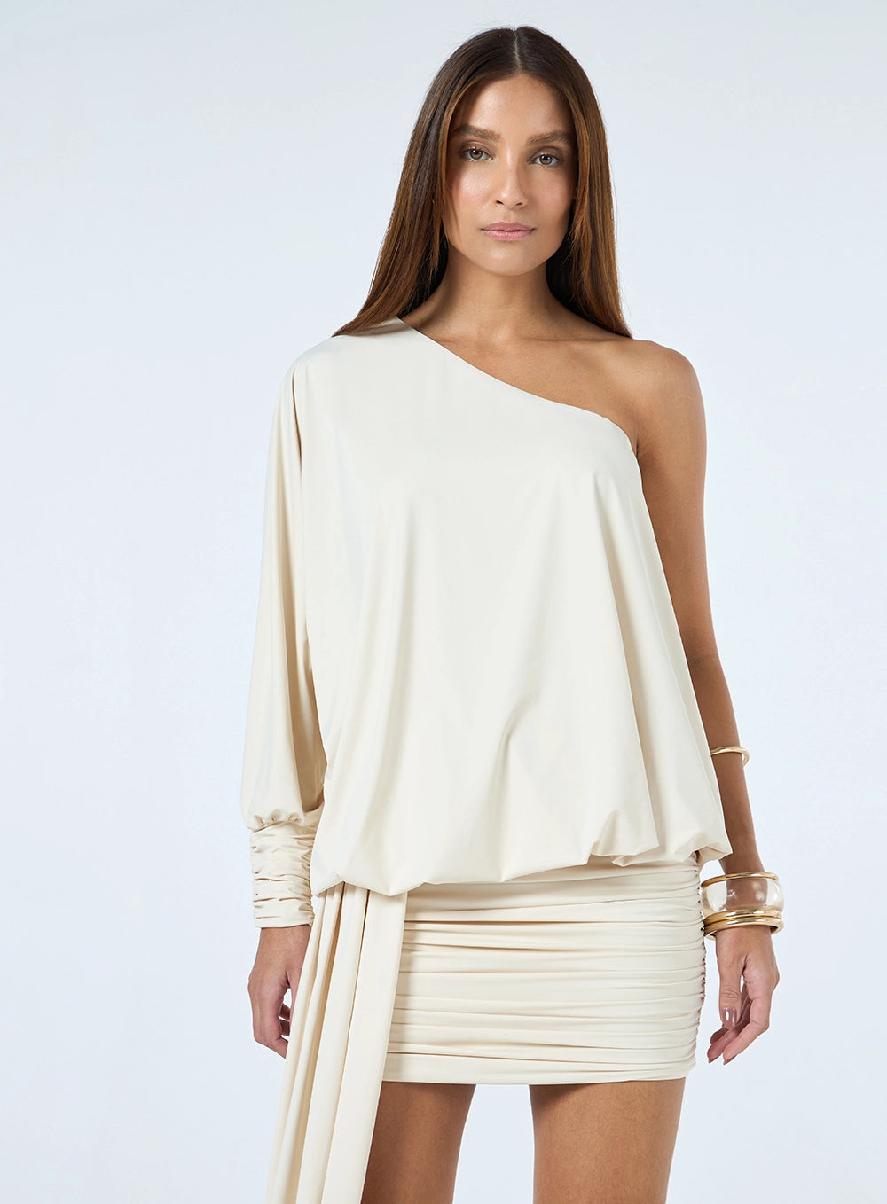 Vestido Corto Beige