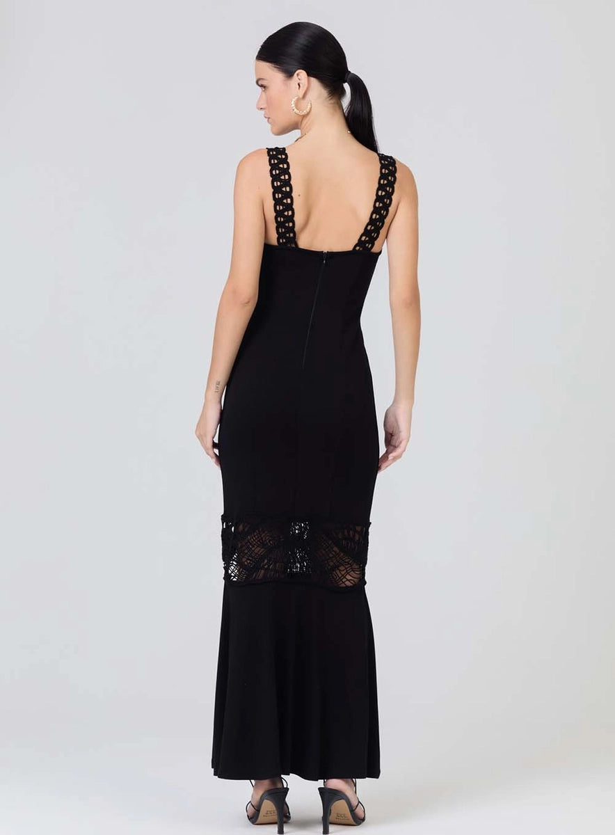 Vestido Slim con Croche